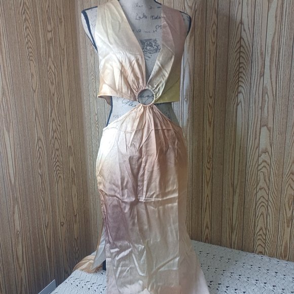 silk maison belly dress - Picture 1 of 6